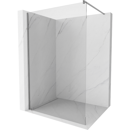 Mexen Kioto zuhanyfal Walk-in 135 x 200 cm, átlátszó 8 mm, gun metal - 800-135-101-95-00