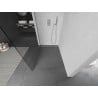 Mexen Kioto Walk-in zuhanyfal 135 x 200 cm, áttetsző 8 mm, gun metal - 800-135-101-95-00