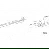 Mexen Tiber cuier dublu pentru prosoape, Neagră - 7050525-70