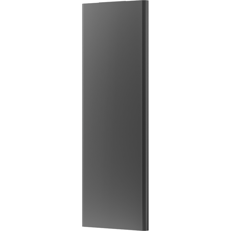 Mexen Flat VR20S lapos radiátor 1400 x 600 mm, alsó középső csatlakozás, 1068 W, antracit - W6VR20S-140-060-66