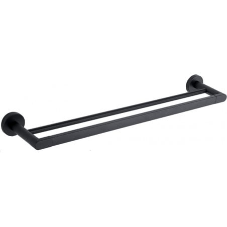 Mexen Tiber suport dublu pentru prosop, negru - 7050525-70