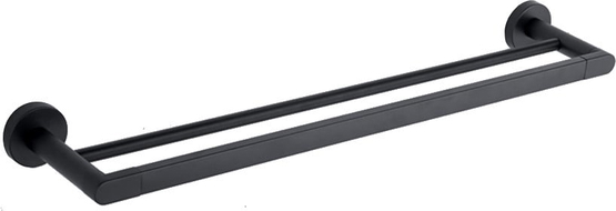 Mexen Tiber suport dublu pentru prosop, negru - 7050525-70