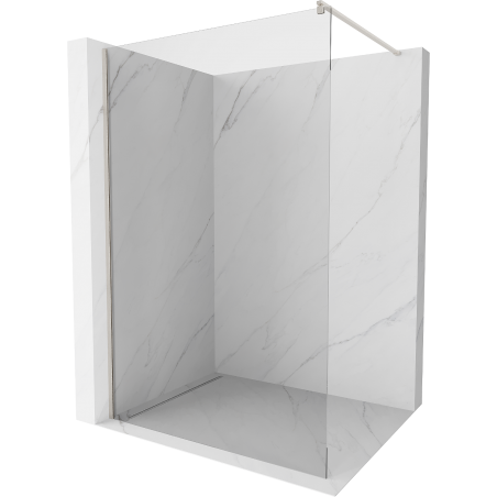 Mexen Kioto Walk-in zuhanyfal 145 x 200 cm, átlátszó 8 mm, köszörült nikkel - 800-145-101-97-00