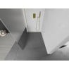 Mexen Kioto perete de duș Walk-in 70 x 200 cm, transparent/pătat 8 mm, aurit periat - 800-070-101-55-35
