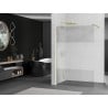 Mexen Kioto Walk-in zuhanyfal 80 x 200 cm, átlátszó/fagyott 8 mm, arany kefélt - 800-080-101-55-35