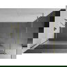Mexen Kioto perete duş Walk-in 140 x 200 cm, transparent/spumos 8 mm, aur periat - 800-140-101-55-35