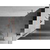 Mexen Kioto perete de duș Walk-in 70 x 200 cm, transparent/șron 8 mm, cupru periat - 800-070-101-65-35