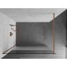 Mexen Kioto Walk-in zuhanyfal 110 x 200 cm, átlátszó/frosted 8 mm, kefélt sárgaréz - 800-110-101-65-35
