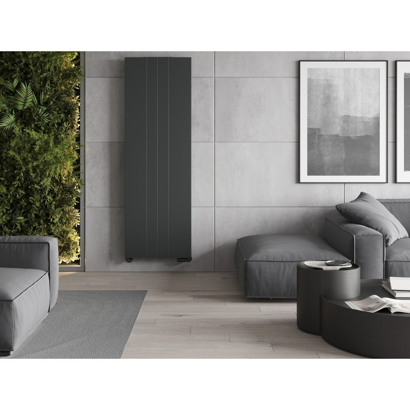 Mexen VS20SL Lemezes radiátor 1600 x 300 mm, alsó középső csatlakozás, 596 W, antracit - W6-160-030-66