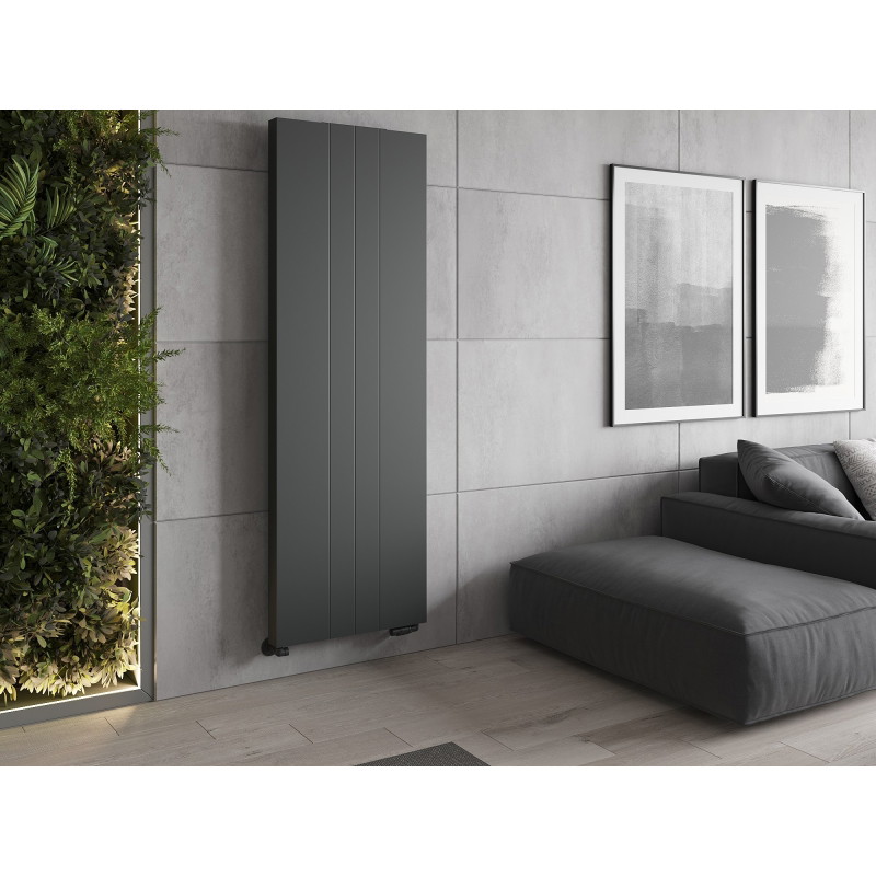 Mexen VS20SL Lemezes radiátor 1600 x 300 mm, alsó középső csatlakozás, 596 W, antracit - W6-160-030-66
