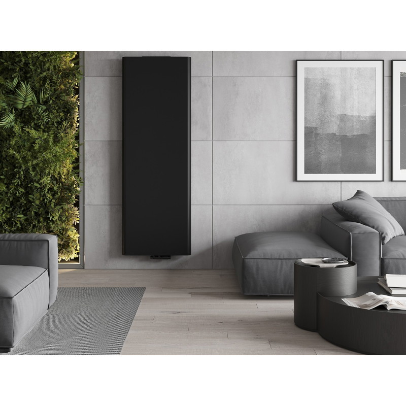 Mexen VR20S Flat lapradiátor 1400 x 300 mm, alsó középső csatlakozás, 534 W, fekete - W6-140-030-70 - W6VR20S-140-030-70