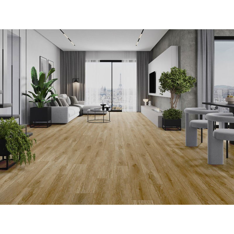 Mexen Manhattan vinil panelek 1240 x 182 mm SPC 6,5 mm, IXPE 1,5 mm alátét, 4 V-fuga, tölgy - F1041-1240-182-505-4V1-01