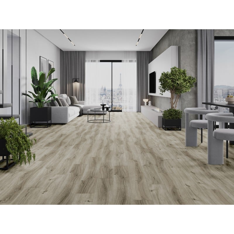 Mexen Richmond panouri vinil 1240 x 182 mm SPC 6,5 mm, suport IXPE 1,5 mm, 4 V-Fuga, Stejar - F1043-1240-182-505-4V1-01