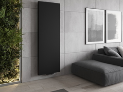 Mexen Flat VS20S fűtőtest 1400 x 400 mm, alsó középső csatlakozás, 712 W, fekete - W6VS20S-140-040-70