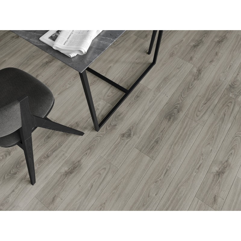 Mexen Silver Creek 1240 x 182 mm-es vinil panelek SPC 6,5 mm, IXPE 1,5 mm-es alátét, 4 V-fuga, Tölgy