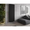 Mexen VS20S Flat lapos radiátor 2200 x 600 mm, alsó középső csatlakozás, 1520 W, fekete - W6-220-060-70