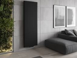Mexen Line VR20SL fűtőtest 2000 x 600 mm, alsó középső csatlakozás, 1417 W, fekete - W6VR20SL-200-060-70