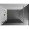 Mexen Kioto perete duș Walk-in 120 x 200 cm, grafit 8 mm, aur bronzat - 800-120-101-55-40