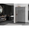 Mexen Kioto paravan de dus Walk-in 70 x 200 cm, grafit 8 mm, cupru periat - 800-070-101-65-40