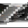 Mexen Kioto Walk-in zuhanyfal 70 x 200 cm, grafit 8 mm, csiszolt réz - 800-070-101-65-40