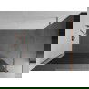 Mexen Kioto Walk-in zuhanyfal 80 x 200 cm, gráf ás 8 mm, csiszolt réz - 800-080-101-65-40