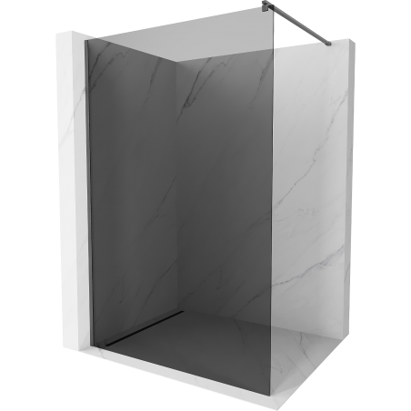 Mexen Kioto perete de duș Walk-in 120 x 200 cm, grafic 8 mm, gri pistol periat - 800-120-101-66-40