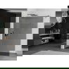 Mexen Kioto Walk-in zuhanyfal 140 x 200 cm, grafit 8 mm, gun gray csiszolt - 800-140-101-66-40