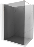 Mexen Kioto Walk-in zuhanyfal 120 x 200 cm, grafit 8 mm, fésült nikkel - 800-120-101-97-40
