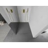 Mexen Kioto Walk-in zuhanyfal 130 x 200 cm, tükör 8 mm, arany kefélt - 800-130-101-55-50