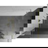 Mexen Kioto panou de duș Walk-in 140 x 200 cm, oglindă 8 mm, auriu periat - 800-140-101-55-50