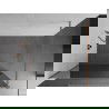 Mexen Kioto Walk-in zuhanyfal 80 x 200 cm, tükör 8 mm, csiszolt réz - 800-080-101-65-50