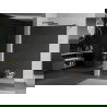 Mexen Kioto Walk-in zuhanyfal 140 x 200 cm, tükör 8 mm, gun gray csiszolt - 800-140-101-66-50