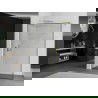 Mexen Kioto perete de duș Walk-in 60 x 200 cm, model negru 8 mm, finisaj aurit - 800-060-101-55-70