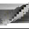 Mexen Kioto perete de duș Walk-in 60 x 200 cm, model negru 8 mm, finisaj aurit - 800-060-101-55-70