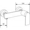Mexen Carl set de duș cu pară de tip ploaie și baterie de duș Zero, Crom - 71140240-00