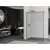 Mexen Kioto panou de duș Walk-in 60 x 200 cm, model negru 8 mm, cupru periat - 800-060-101-65-70