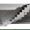 Mexen Kioto perete de duş Walk-in 70 x 200 cm, model negru 8 mm, cupru periat - 800-070-101-65-70