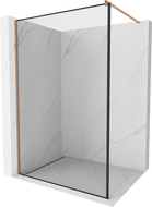 Mexen Kioto perete de duş Walk-in 70 x 200 cm, model negru 8 mm, cupru periat - 800-070-101-65-70