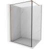 Mexen Kioto perete duș Walk-in 80 x 200 cm, tip negru 8 mm, cupru periat - 800-080-101-65-70