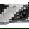 Mexen Kioto perete de duș Walk-in 140 x 200 cm, model negru 8 mm, cupru periat - 800-140-101-65-70