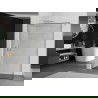 Mexen Kioto perete de duș Walk-in 130 x 200 cm, model negru 8 mm, nichel periat - 800-130-101-97-70
