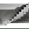Mexen Kioto Perete de duș Walk-in 130 x 200 cm, grilaj negru 8 mm, auriu periat - 800-130-101-55-77