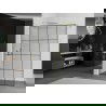 Mexen Kioto perete de dus Walk-in 140 x 200 cm, model negru 8 mm, finisaj aurit - 800-140-101-55-77