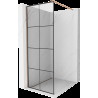 Mexen Kioto perete Walk-in 80 x 200 cm, model negru 8 mm, cu finisaj din cupru periat - 800-080-101-65-77