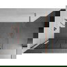 Mexen Kioto panou de duș Walk-in 120 x 200 cm, model negru 8 mm, cupru periat - 800-120-101-65-77