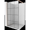 Mexen Kioto panou de duș Walk-in 120 x 200 cm, model negru 8 mm, cupru periat - 800-120-101-65-77