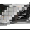 Perete de duş Mexen Kioto Walk-in 150 x 200 cm, model negru 8 mm, cupru periat - 800-150-101-65-77