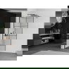 Mexen Kioto perete de duș Walk-in 70 x 200 cm, model negru 8 mm, gri cu lustruire - 800-070-101-66-77