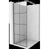 Mexen Kioto perete de duș Walk-in 70 x 200 cm, model negru 8 mm, gri cu lustruire - 800-070-101-66-77