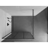 Mexen Kioto panou de duș Walk-in 100 x 200 cm, model negru 8 mm, finisaj gun gray periat - 800-100-101-66-77